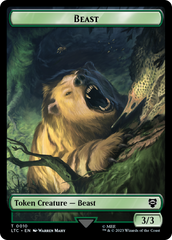 Beast // Treefolk Double Sided Token [The Lord of the Rings: Tales of Middle-Earth Commander Tokens] | Gam3 Escape