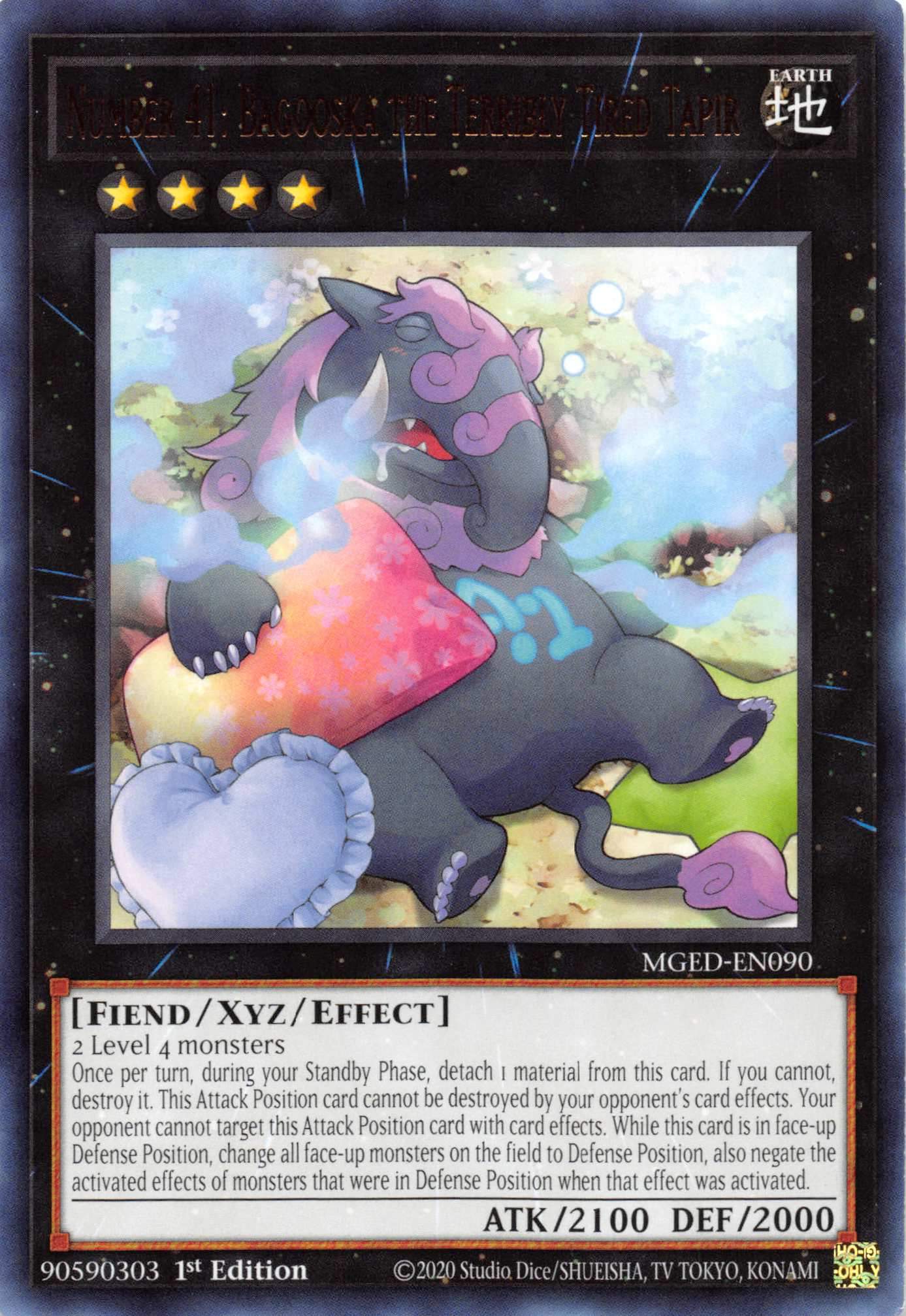 Number 41: Bagooska the Terribly Tired Tapir [MGED-EN090] Rare | Gam3 Escape