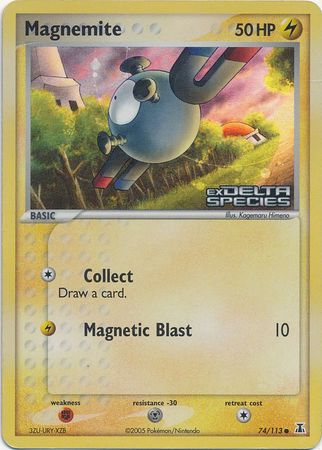 Magnemite (74/113) (Stamped) [EX: Delta Species] | Gam3 Escape