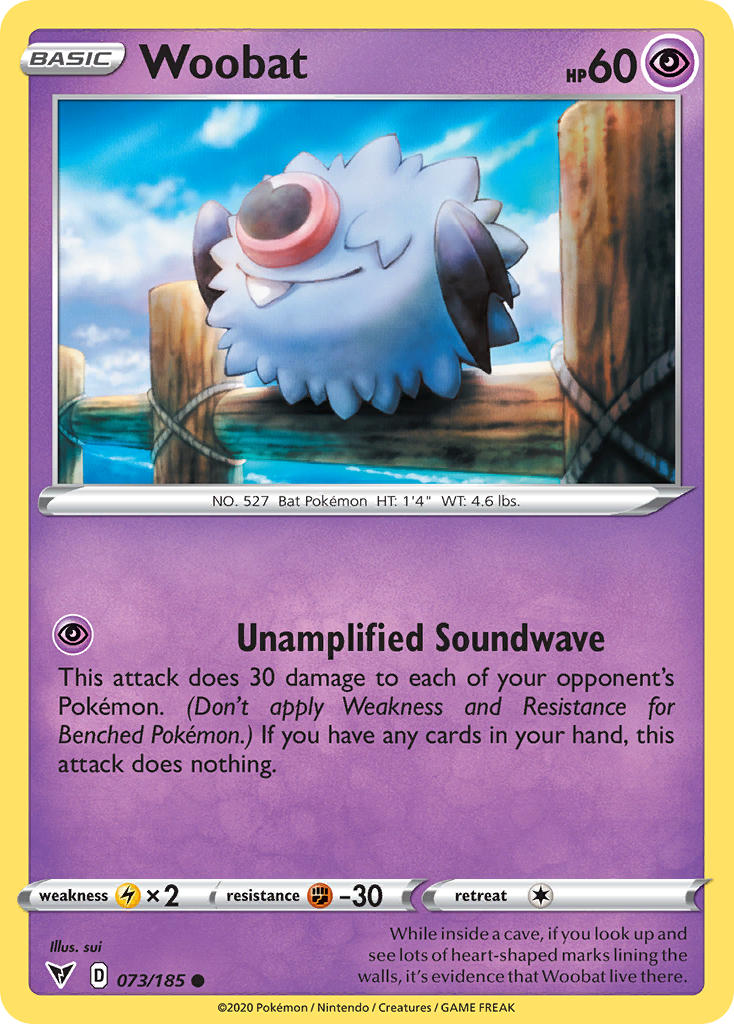 Woobat (073/185) [Sword & Shield: Vivid Voltage] | Gam3 Escape