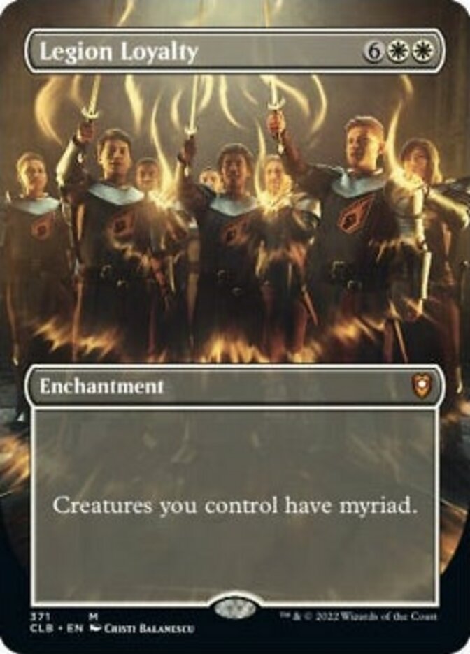 Legion Loyalty (Borderless Alternate Art) [Commander Legends: Battle for Baldur's Gate] | Gam3 Escape