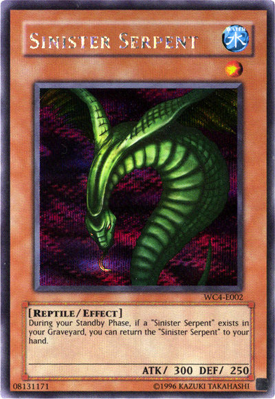 Sinister Serpent [WC4-E002] Prismatic Secret Rare | Gam3 Escape