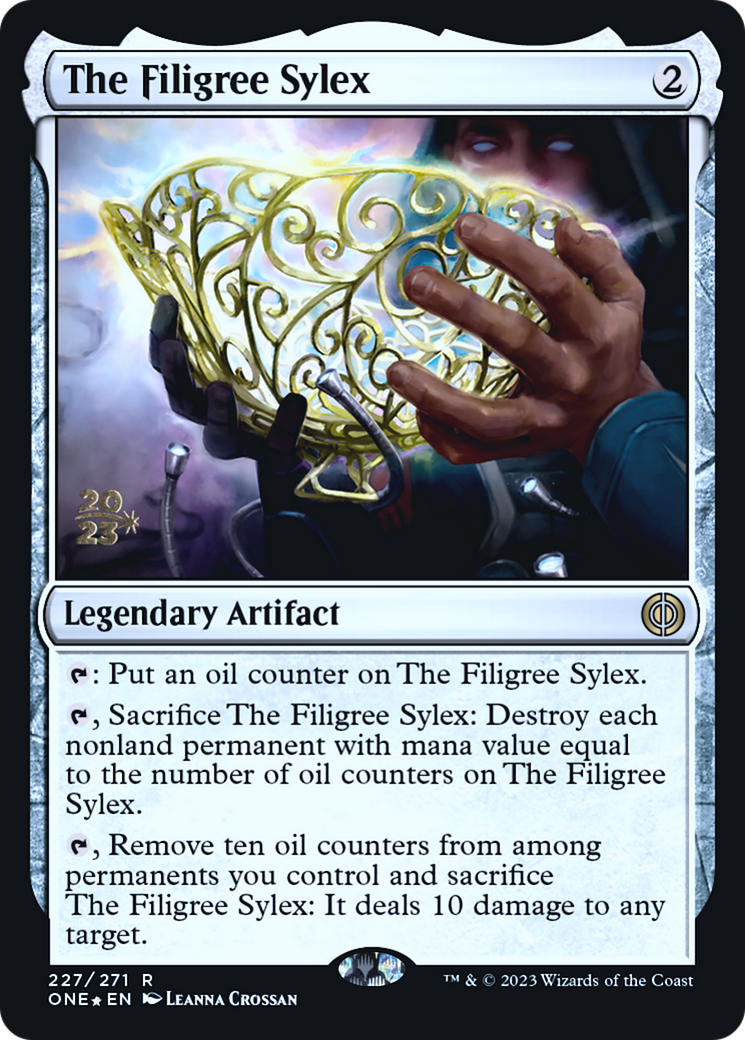 The Filigree Sylex [Phyrexia: All Will Be One Prerelease Promos] | Gam3 Escape