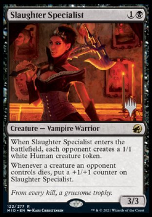 Slaughter Specialist (Promo Pack) [Innistrad: Midnight Hunt Promos] | Gam3 Escape