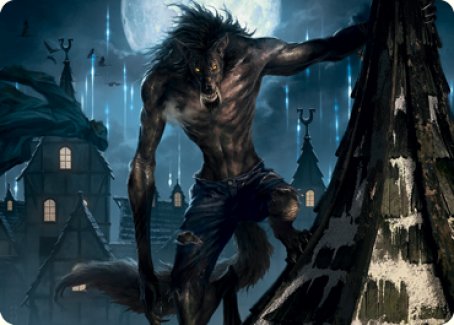 Stalking Predator Art Card [Innistrad: Midnight Hunt Art Series] | Gam3 Escape