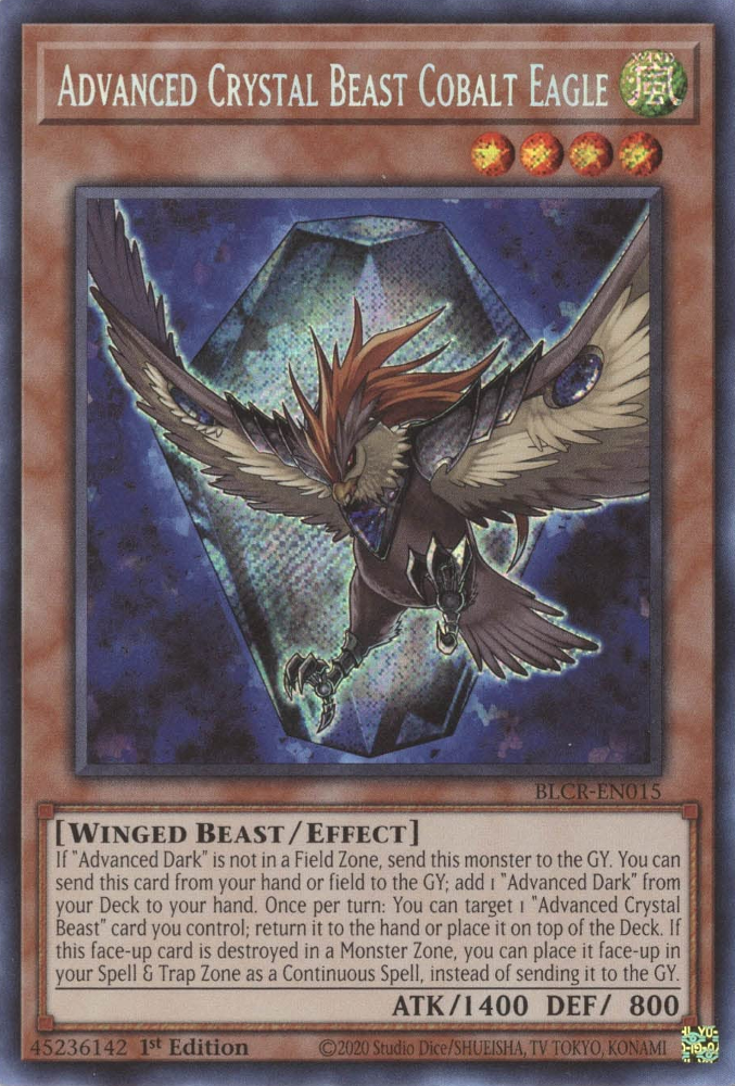 Advanced Crystal Beast Cobalt Eagle [BLCR-EN015] Secret Rare | Gam3 Escape