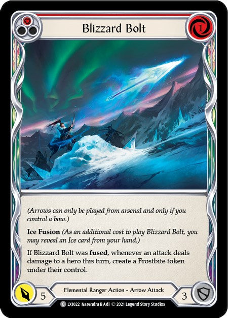 Blizzard Bolt (Red) [LXI022] (Tales of Aria Lexi Blitz Deck)  1st Edition Normal | Gam3 Escape