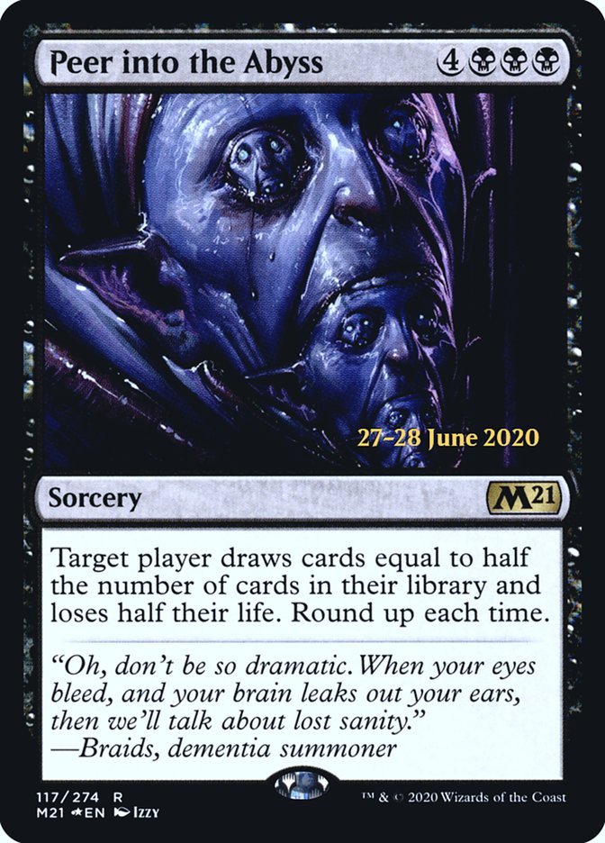 Peer into the Abyss  [Core Set 2021 Prerelease Promos] | Gam3 Escape