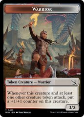 Warrior // Vampire Double-Sided Token [March of the Machine Tokens] | Gam3 Escape