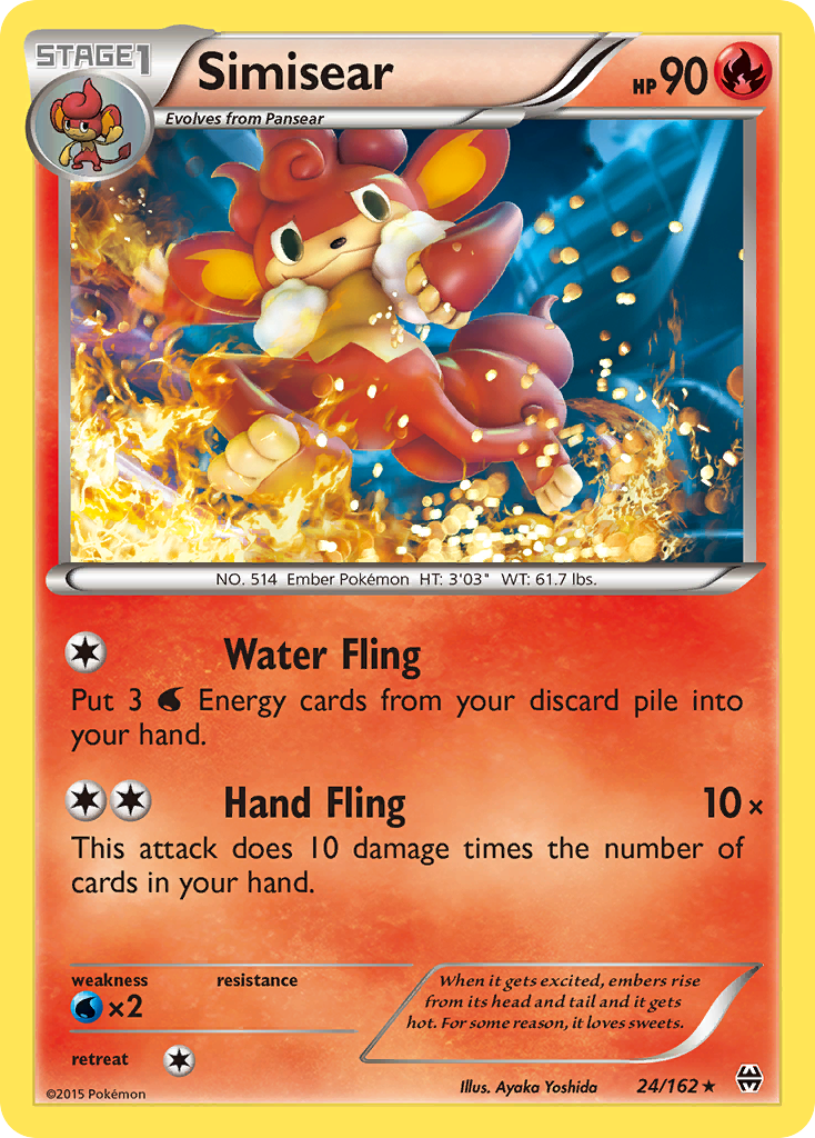 Simisear (24/162) [XY: BREAKthrough] | Gam3 Escape