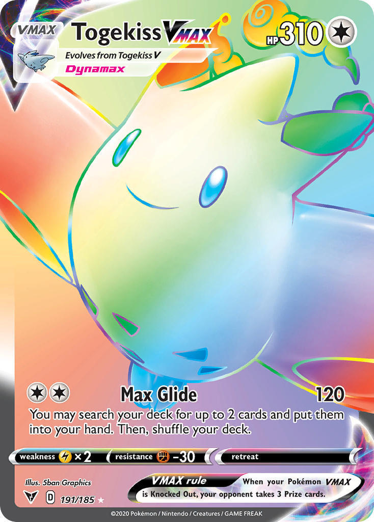 Togekiss VMAX (191/185) [Sword & Shield: Vivid Voltage] | Gam3 Escape