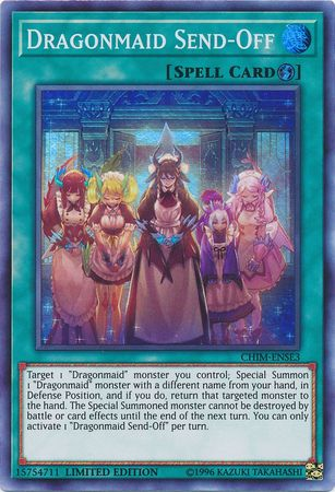Dragonmaid Send-Off [CHIM-ENSE3] Super Rare | Gam3 Escape