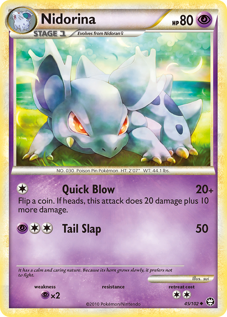Nidorina (45/102) [HeartGold & SoulSilver: Triumphant] | Gam3 Escape
