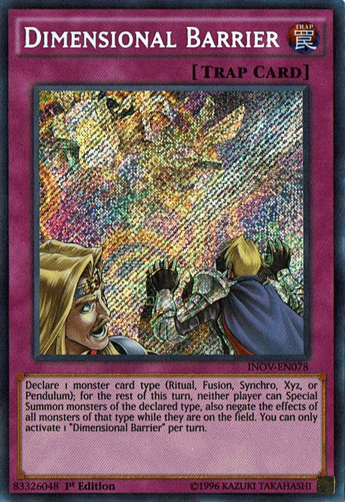 Dimensional Barrier [INOV-EN078] Secret Rare | Gam3 Escape