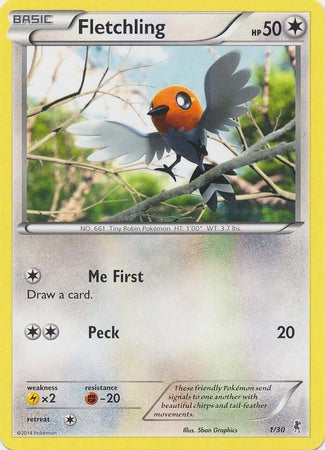 Fletchling (1/30) [XY: Trainer Kit 1 - Bisharp] | Gam3 Escape