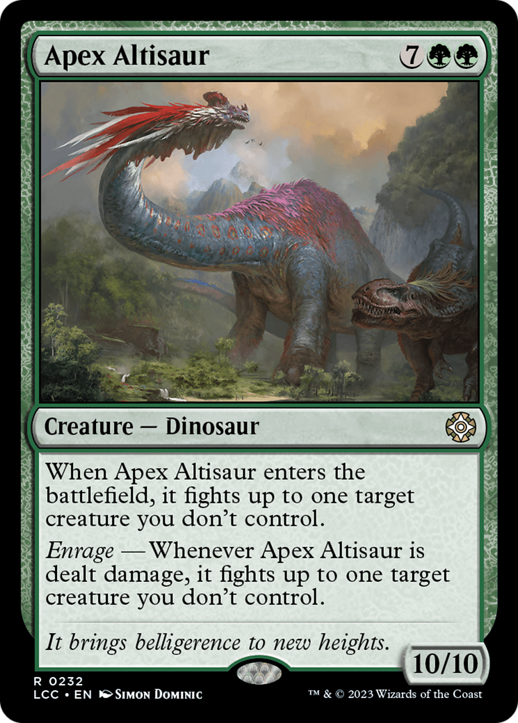 Apex Altisaur [The Lost Caverns of Ixalan Commander] | Gam3 Escape