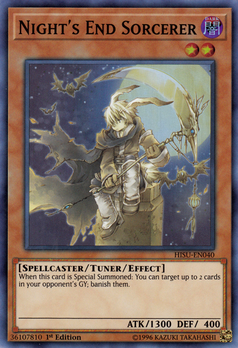 Night's End Sorcerer [HISU-EN040] Super Rare | Gam3 Escape
