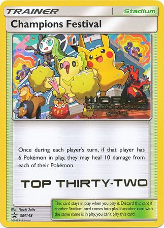 Champions Festival (SM148) (2018 Top Thirty Two) [Sun & Moon: Black Star Promos] | Gam3 Escape