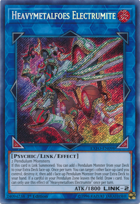 Heavymetalfoes Electrumite [EXFO-EN098] Secret Rare | Gam3 Escape