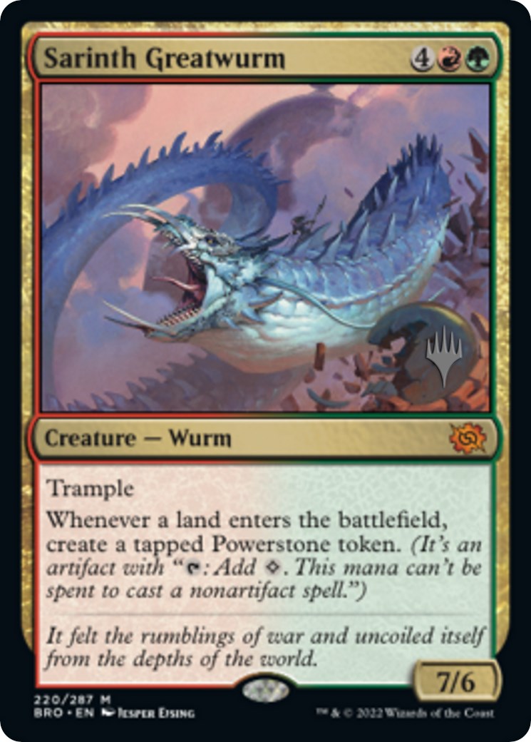 Sarinth Greatwurm (Promo Pack) [The Brothers' War Promos] | Gam3 Escape