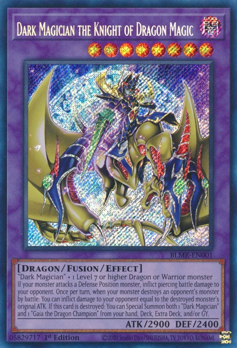 Dark Magician the Knight of Dragon Magic [BLMR-EN001] Secret Rare | Gam3 Escape