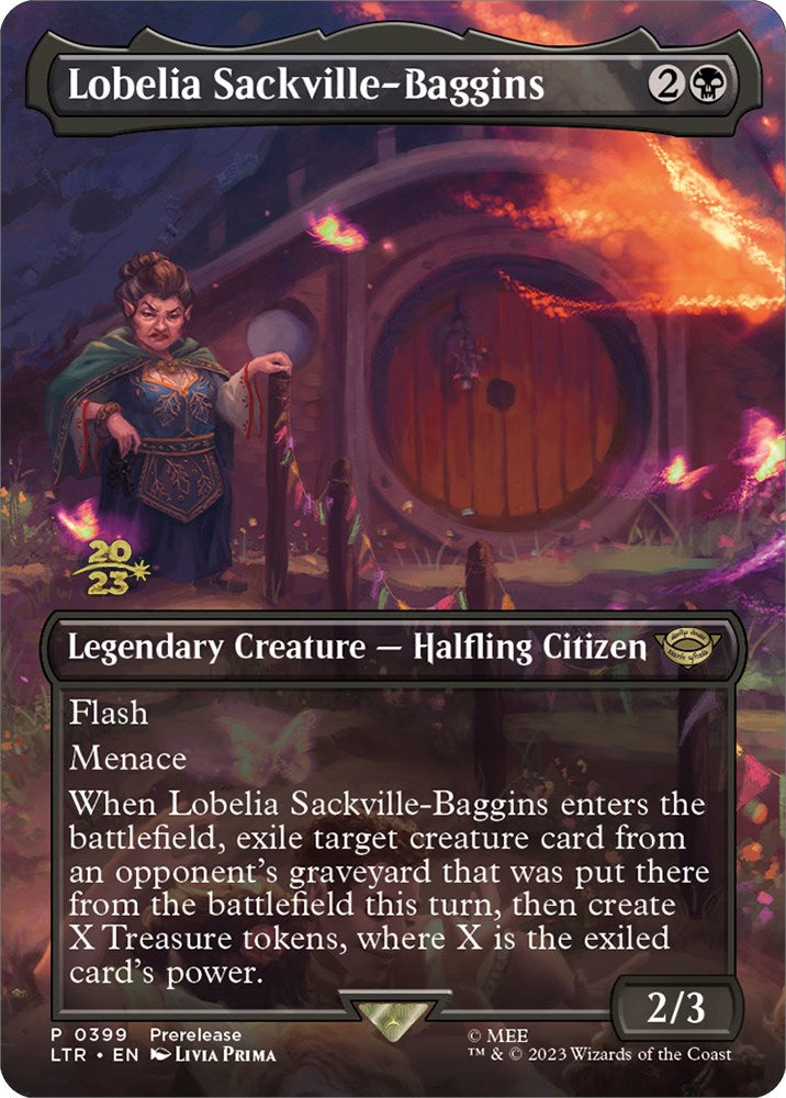 Lobelia Sackville-Baggins (399) [The Lord of the Rings: Tales of Middle-Earth Prerelease Promos] | Gam3 Escape