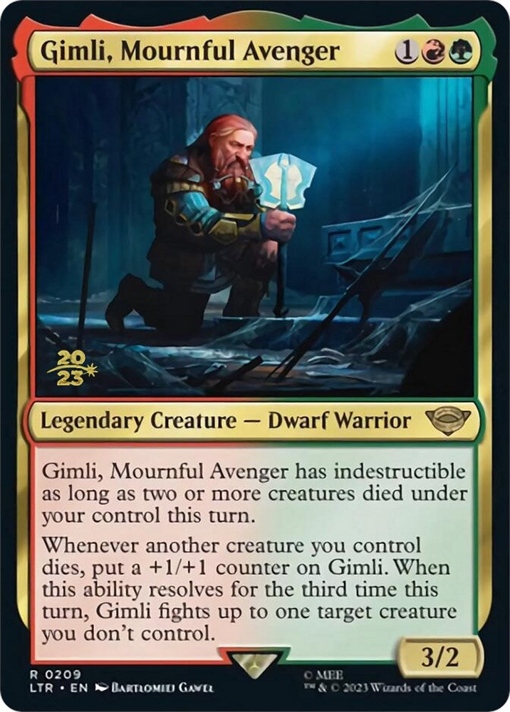Gimli, Mournful Avenger [The Lord of the Rings: Tales of Middle-Earth Prerelease Promos] | Gam3 Escape