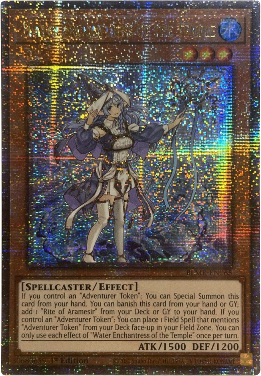 Water Enchantress of the Temple [BLMR-EN065] Quarter Century Secret Rare | Gam3 Escape