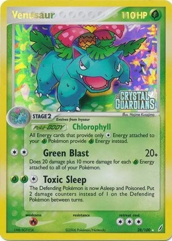 Venusaur (028/100) (Prerelease) [EX: Crystal Guardians] | Gam3 Escape