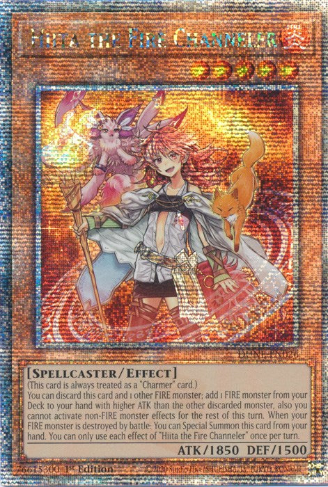 Hiita the Fire Channeler [DUNE-EN026] Quarter Century Secret Rare | Gam3 Escape