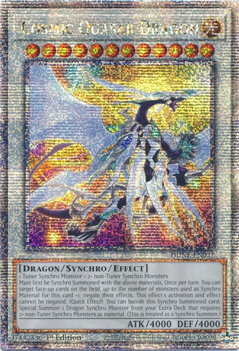 Cosmic Quasar Dragon [DUNE-EN037] Quarter Century Secret Rare | Gam3 Escape