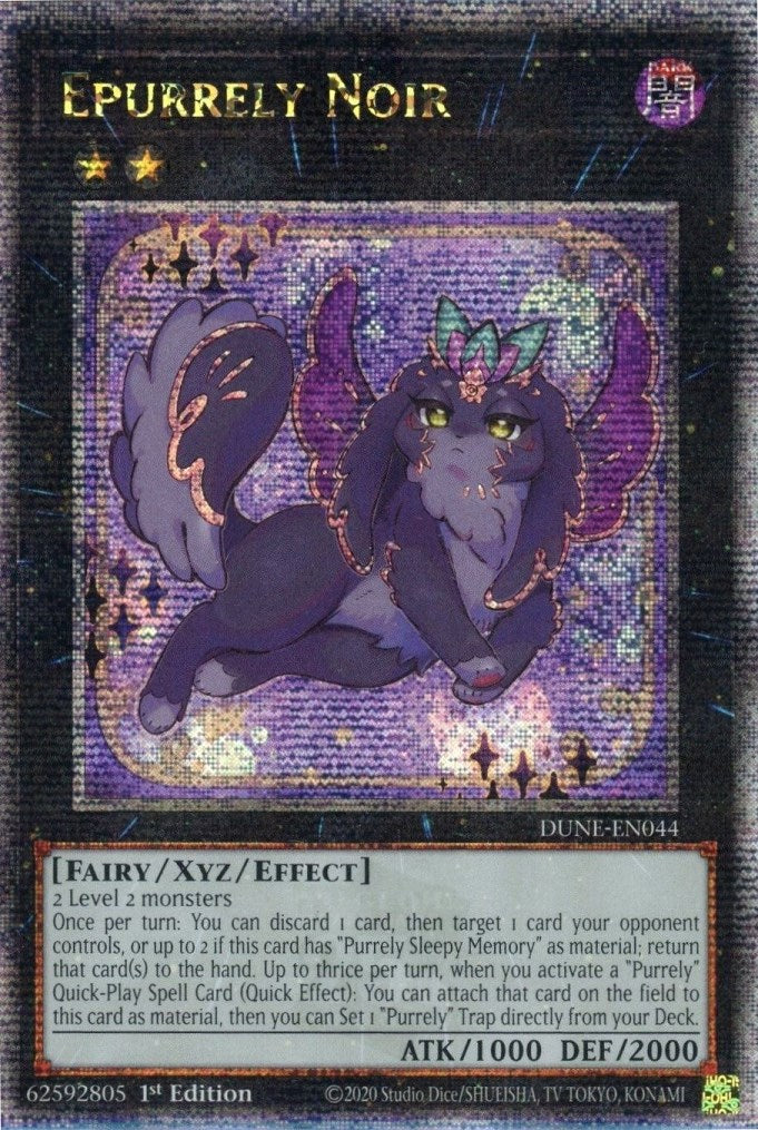 Epurrely Noir [DUNE-EN044] Quarter Century Secret Rare | Gam3 Escape