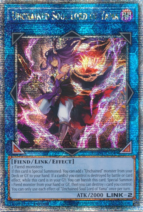 Unchained Soul Lord of Yama [DUNE-EN049] Quarter Century Secret Rare | Gam3 Escape