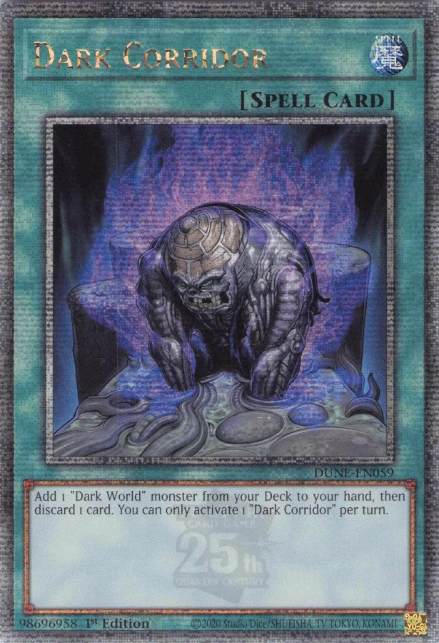 Dark Corridor [DUNE-EN059] Quarter Century Secret Rare | Gam3 Escape