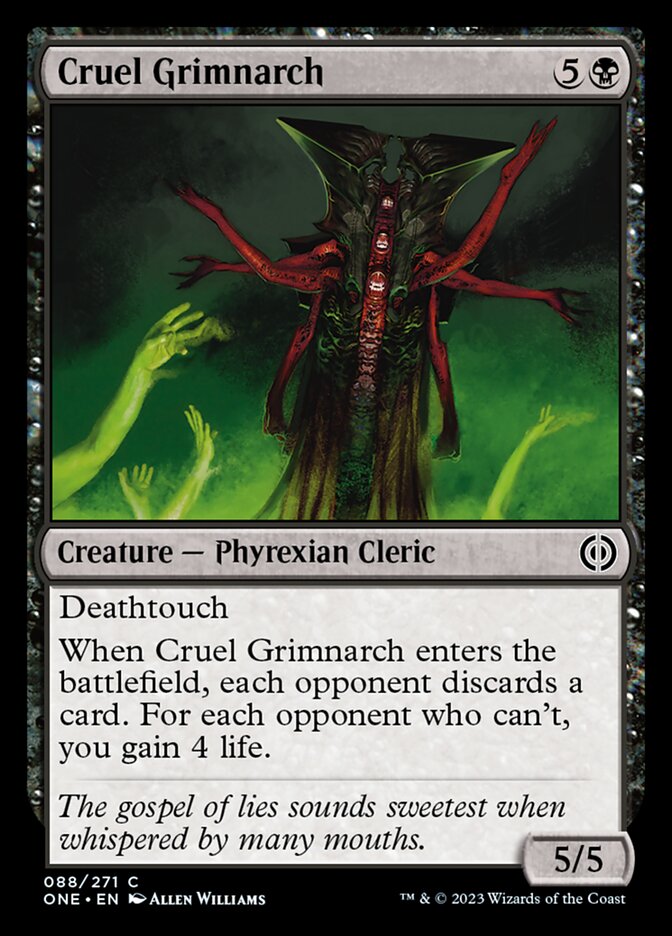 Cruel Grimnarch [Phyrexia: All Will Be One] | Gam3 Escape