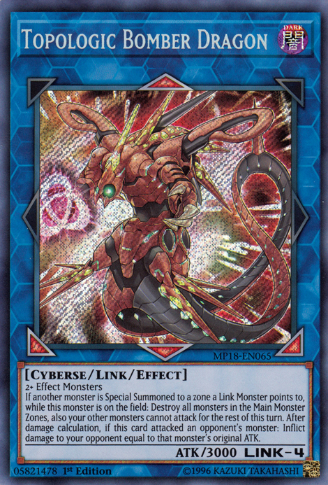 Topologic Bomber Dragon [MP18-EN065] Secret Rare | Gam3 Escape