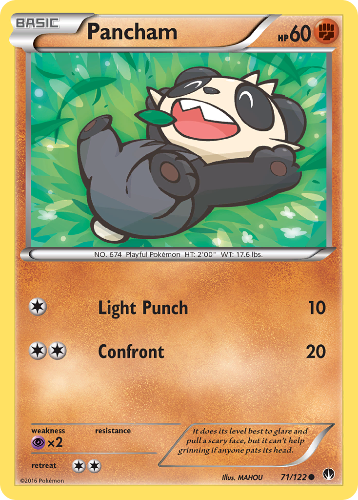 Pancham (71/122) [XY: BREAKpoint] | Gam3 Escape