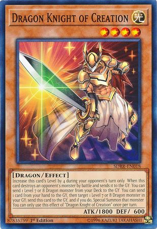 Dragon Knight of Creation [SDRR-EN018] Common | Gam3 Escape