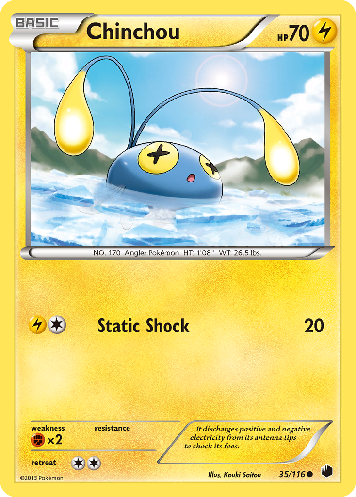 Chinchou (35/116) [Black & White: Plasma Freeze] | Gam3 Escape