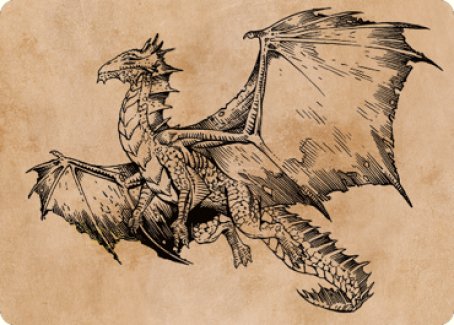 Ancient Bronze Dragon Art Card (58) [Commander Legends: Battle for Baldur's Gate Art Series] | Gam3 Escape