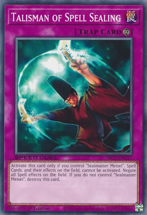 Talisman of Spell Sealing [SBC1-ENG17] Common | Gam3 Escape