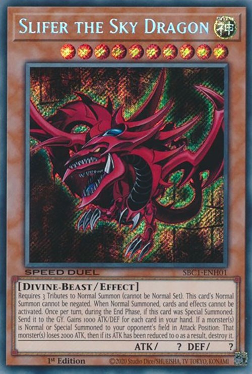 Slifer the Sky Dragon [SBC1-ENH01] Secret Rare | Gam3 Escape