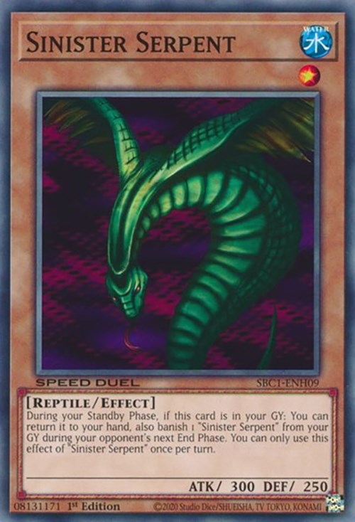 Sinister Serpent [SBC1-ENH09] Common | Gam3 Escape