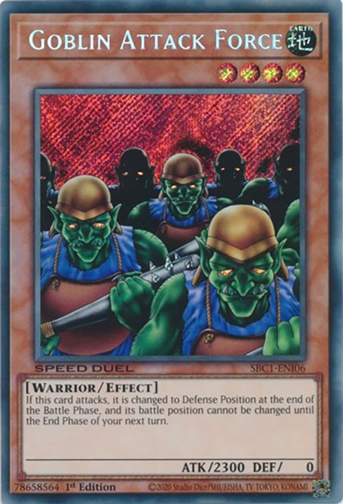 Goblin Attack Force [SBC1-ENI06] Secret Rare | Gam3 Escape