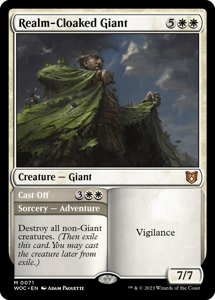 Realm-Cloaked Giant // Cast Off [Wilds of Eldraine Commander] | Gam3 Escape