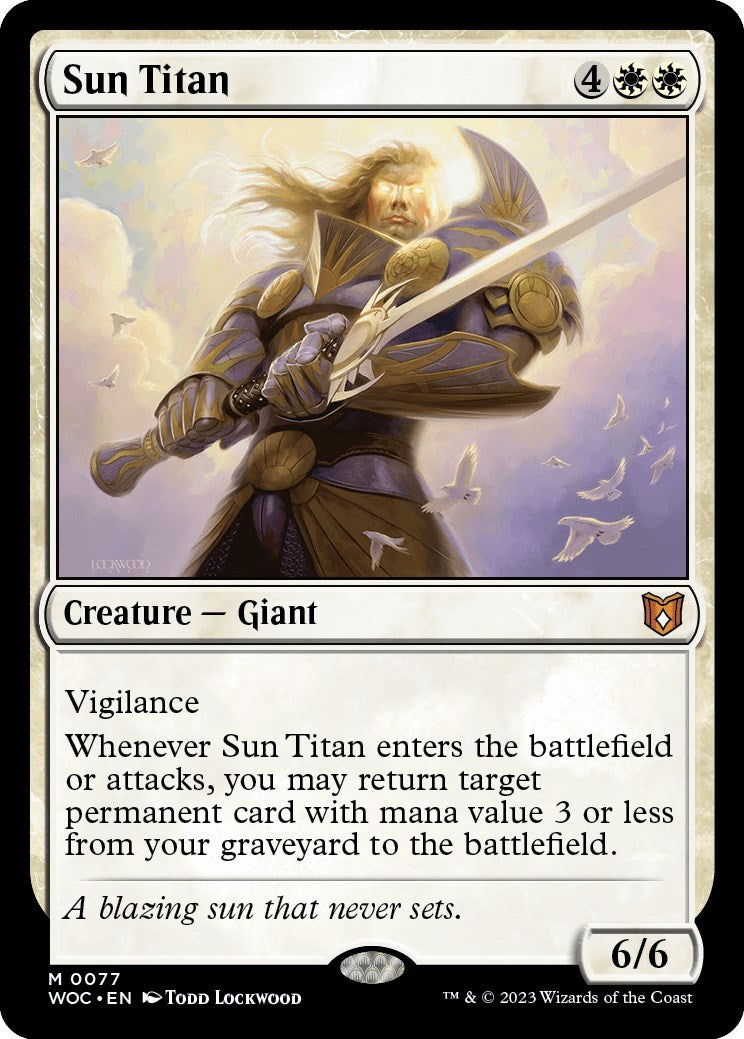 Sun Titan [Wilds of Eldraine Commander] | Gam3 Escape