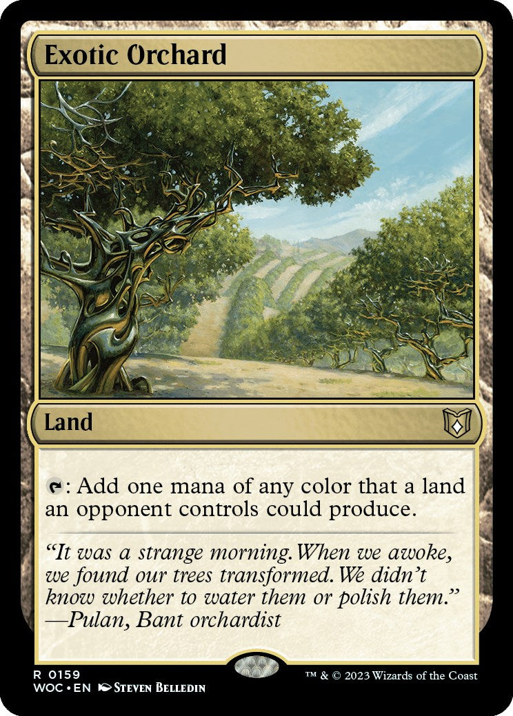 Exotic Orchard [Wilds of Eldraine Commander] | Gam3 Escape