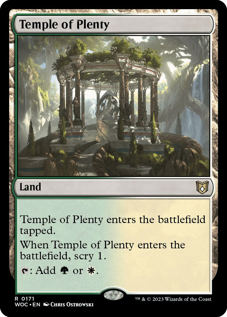 Temple of Plenty [Wilds of Eldraine Commander] | Gam3 Escape