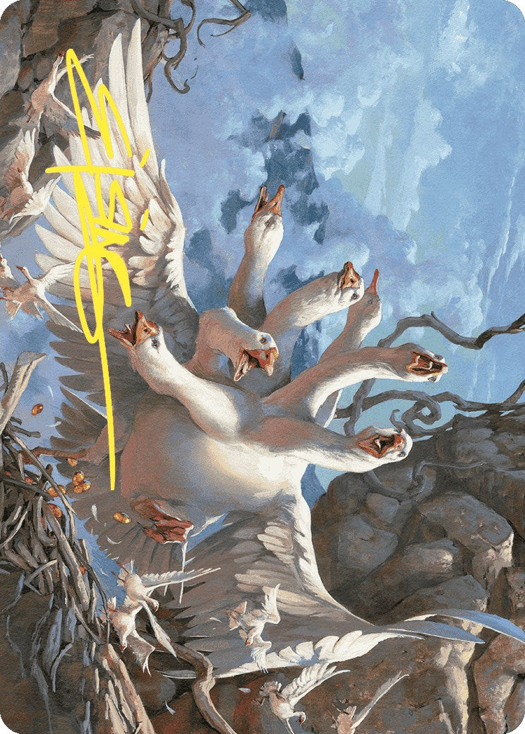 The Goose Mother Art Card (Gold-Stamped Signature) [Wilds of Eldraine Art Series] | Gam3 Escape