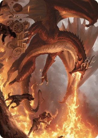 Realm-Scorcher Hellkite Art Card [Wilds of Eldraine Art Series] | Gam3 Escape